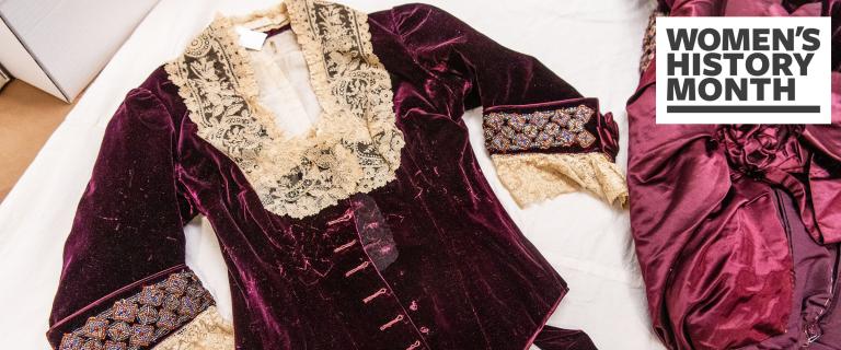 A costume laid out on a work table.