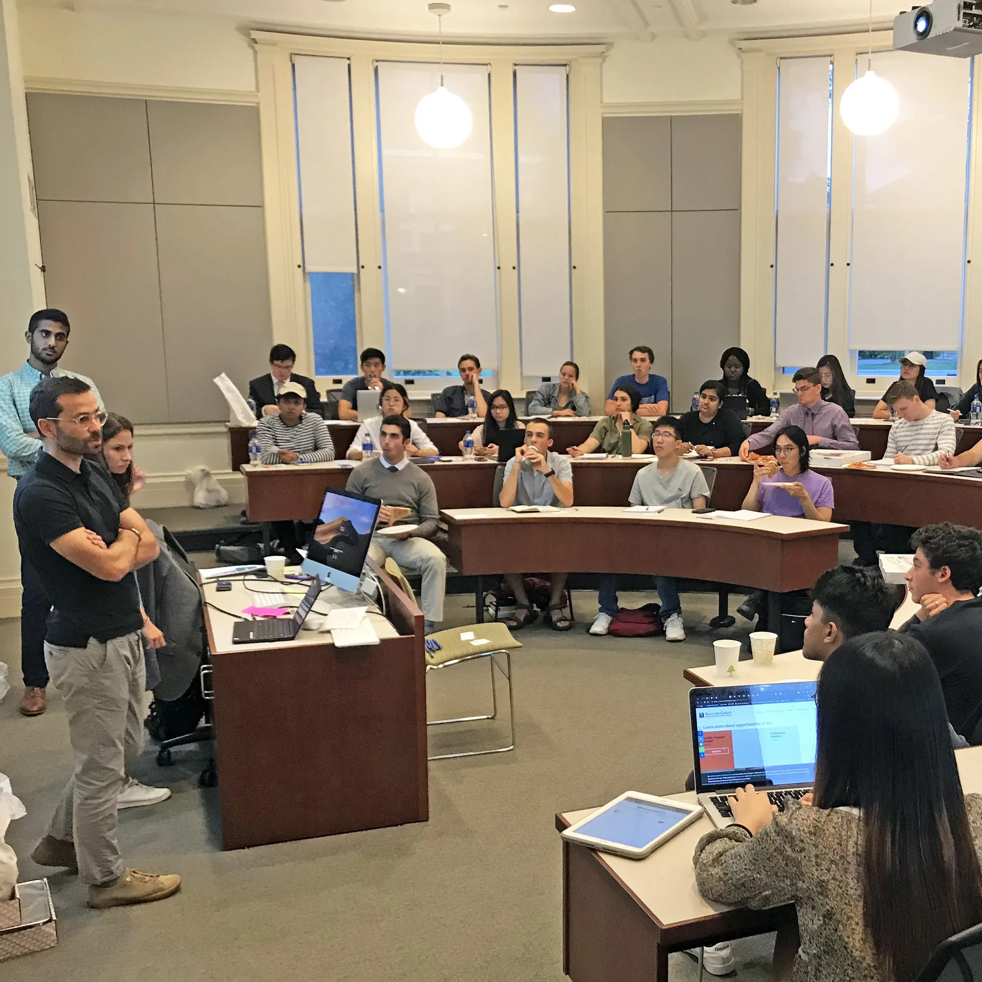 Classroom of students