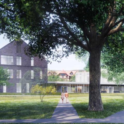 Architect’s rendering of the Vassar Institute for the Liberal Arts