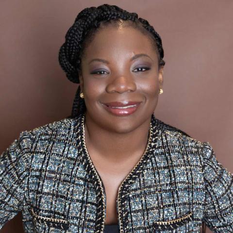 A portrait photo of Dr. Fumilayo Showers.