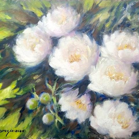 Painting of flowers.